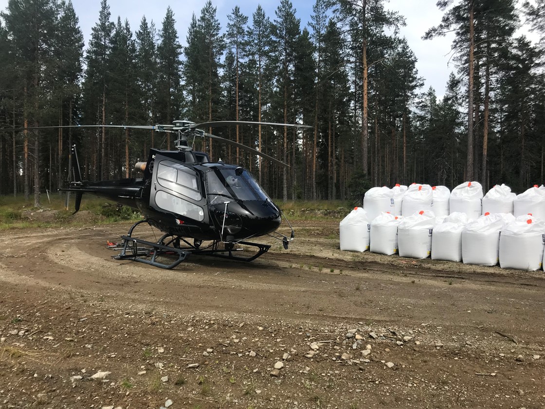 Helikoptergjødsling i juli